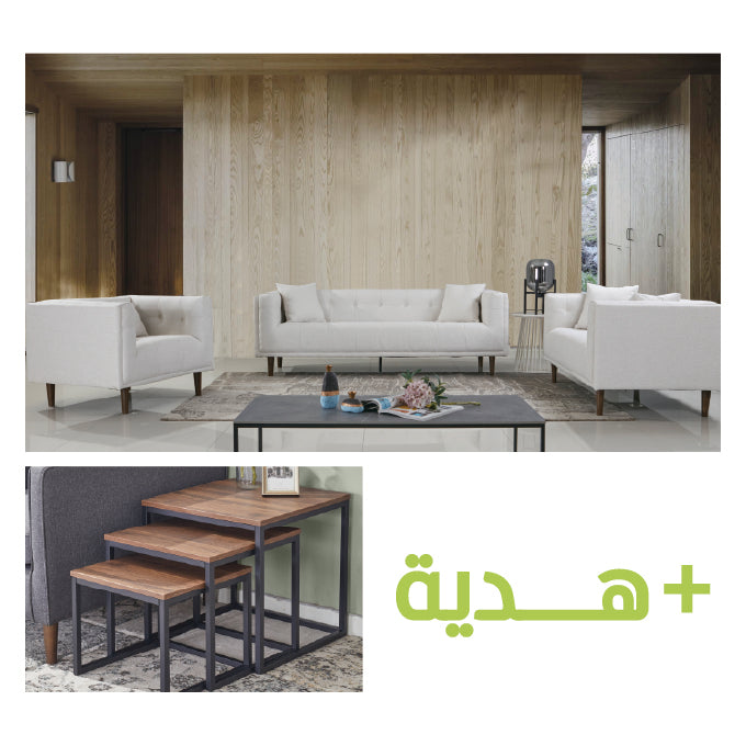 Metro Lounge Sofa Set (3+2+1) + Gift