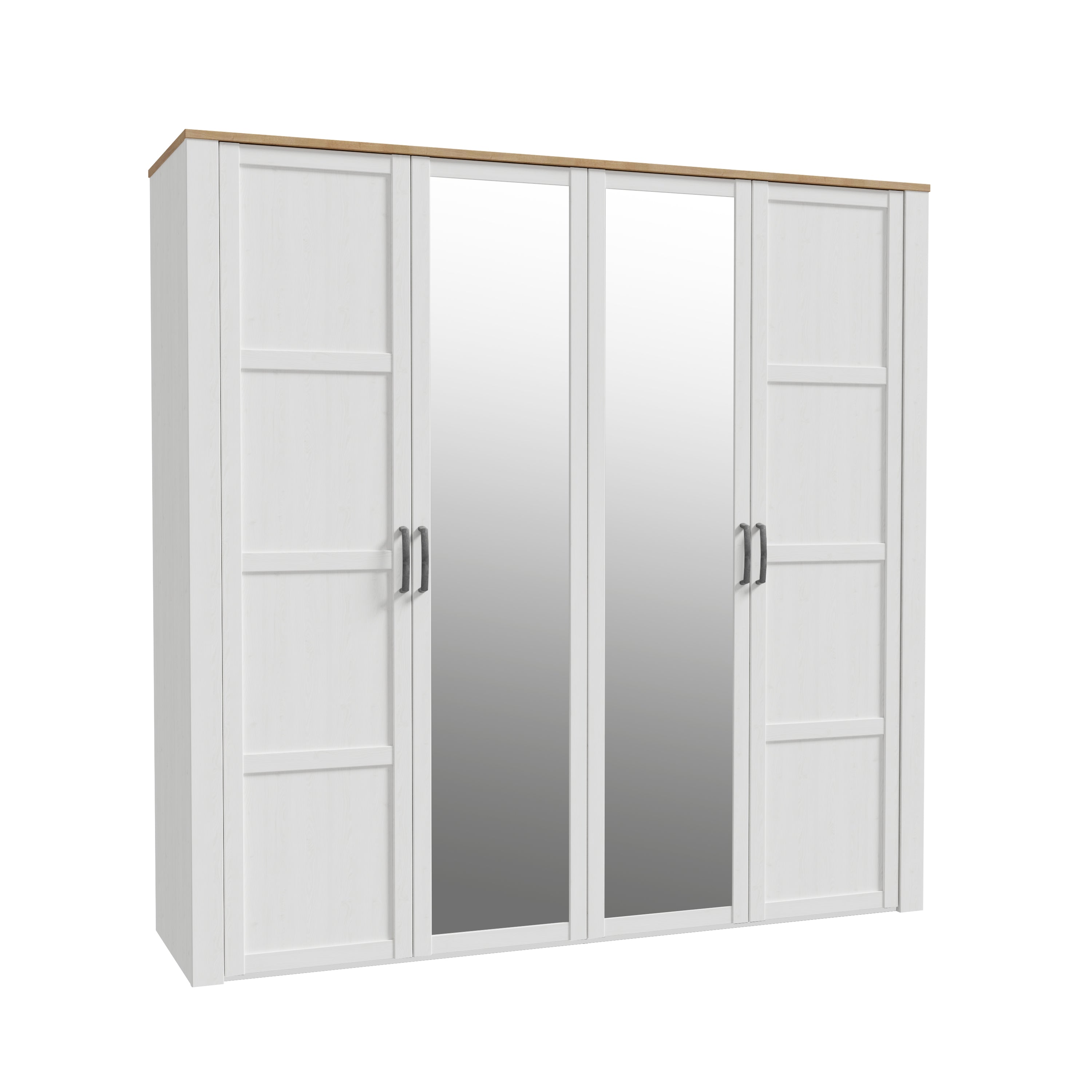 Bohol 4 Door Wardrobe With Mirror