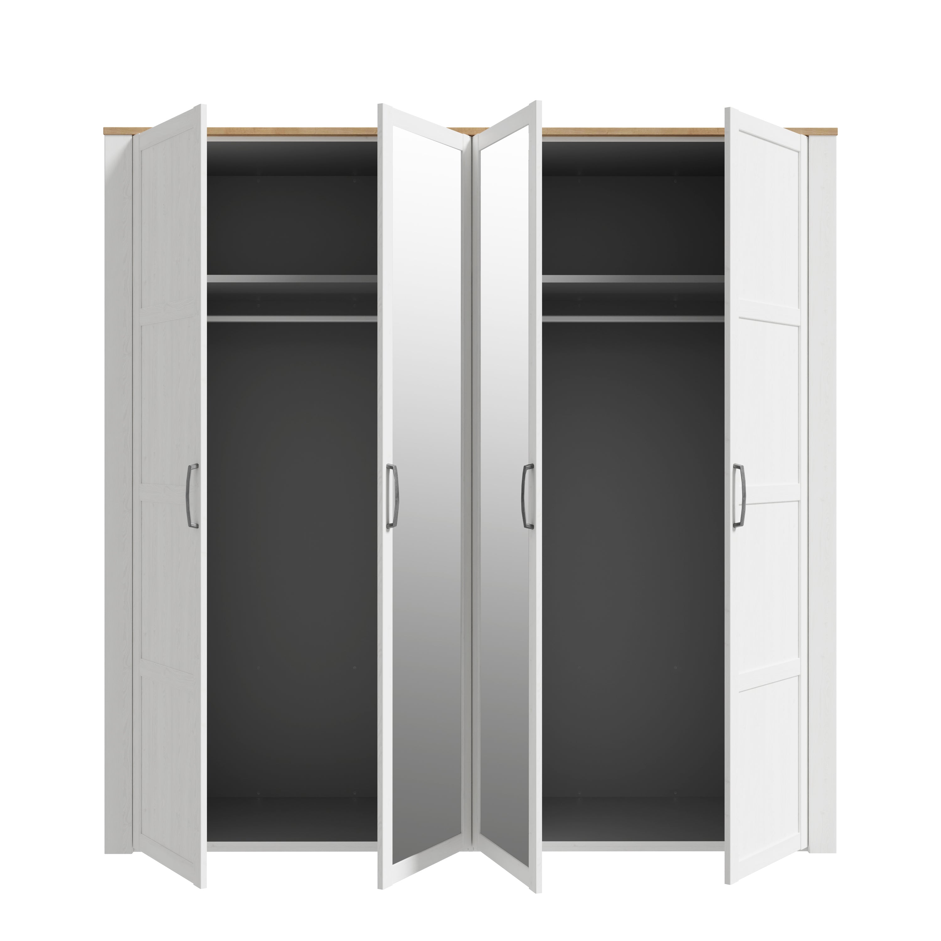 Bohol 4 Door Wardrobe With Mirror