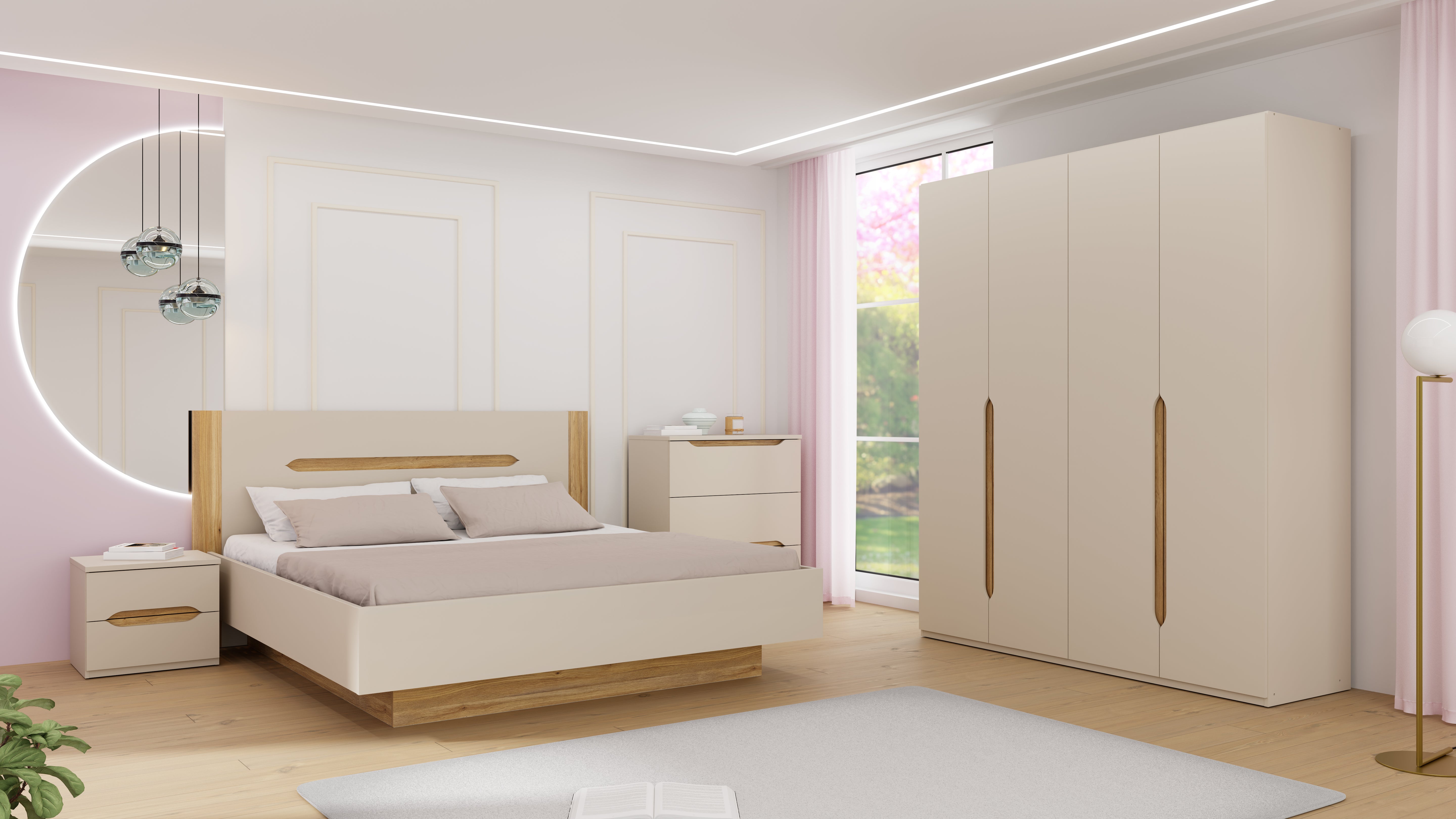 Edwal 4 Door Wardrobe