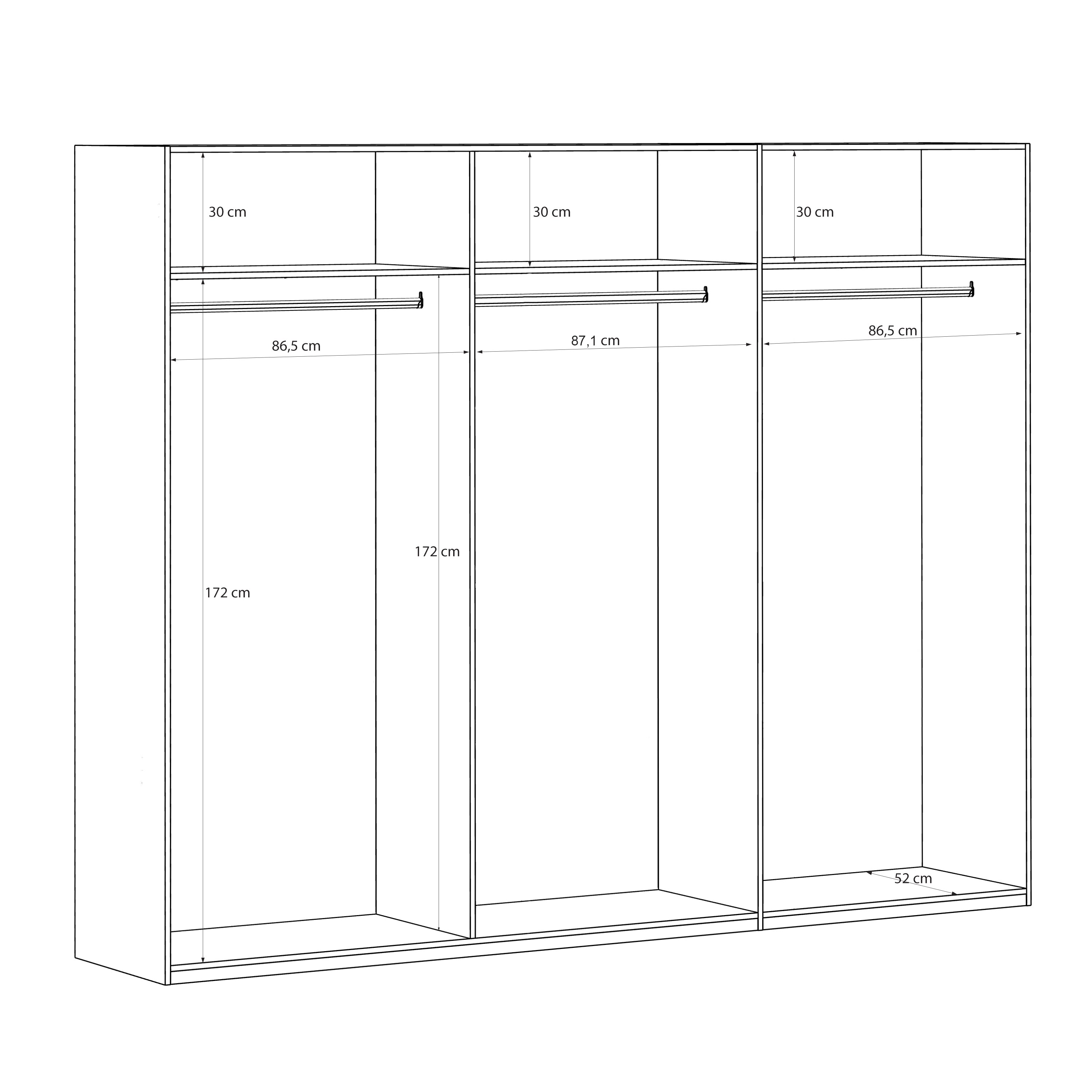 Edwal 6 Door Wardrobe