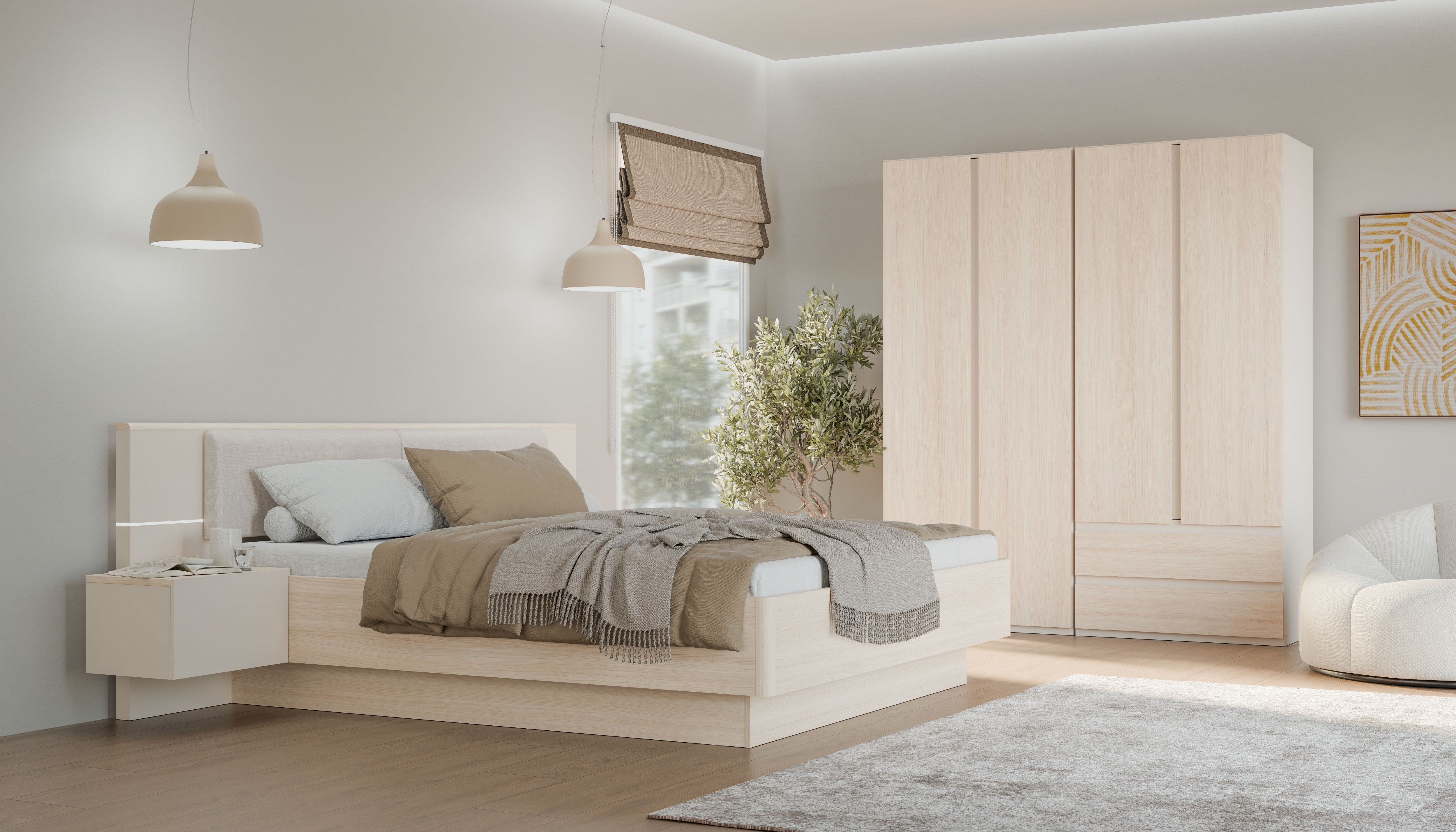 Panoptik Bedframe+Bedsides