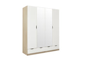 Luma 4 Door Wardrobe with 2 Drawers