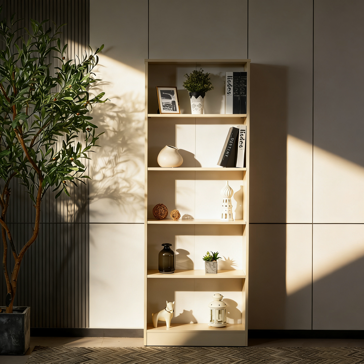 Myera 5 Tier Bookcase