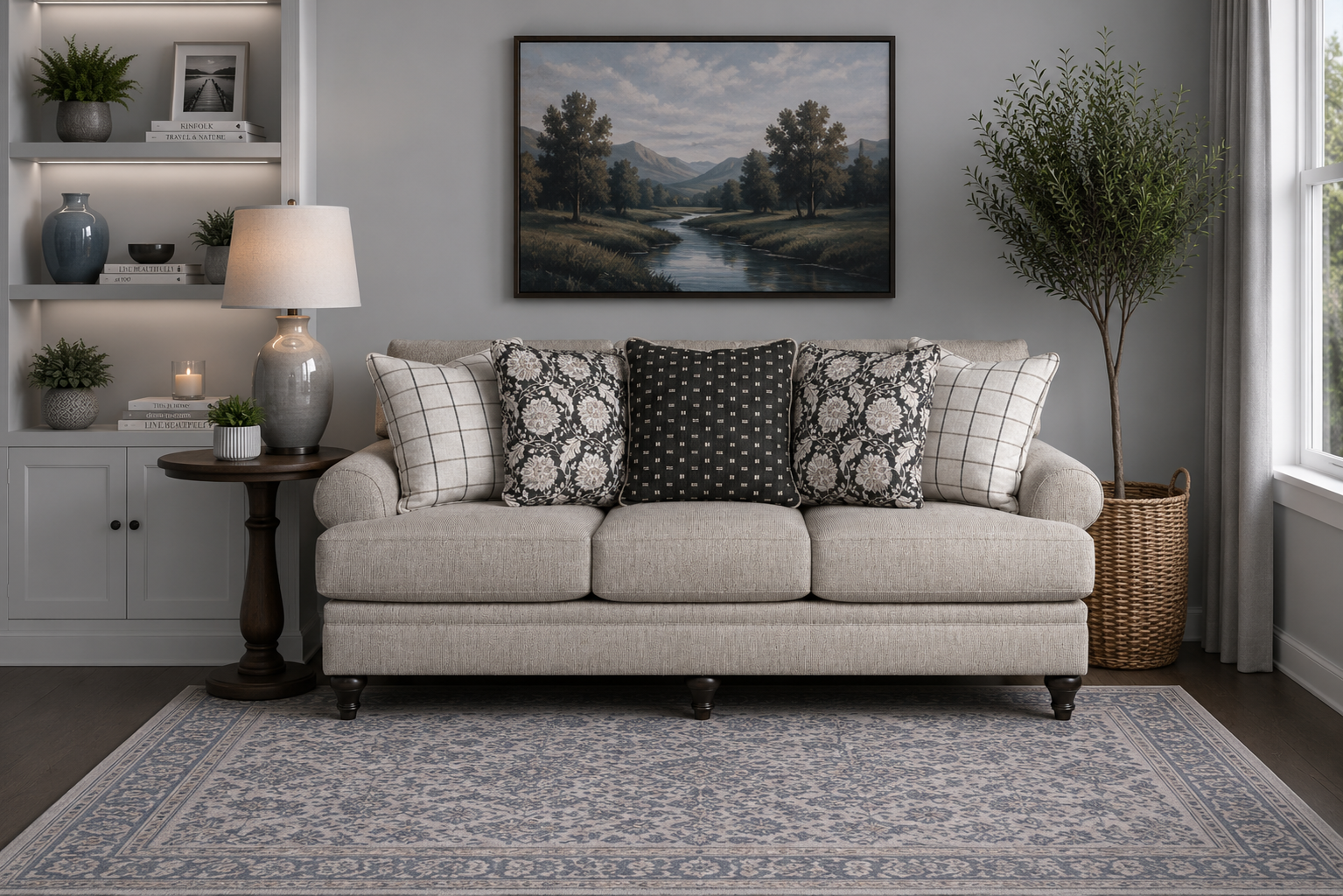 Splicers Sofa (3+2+1) + Accent Chair