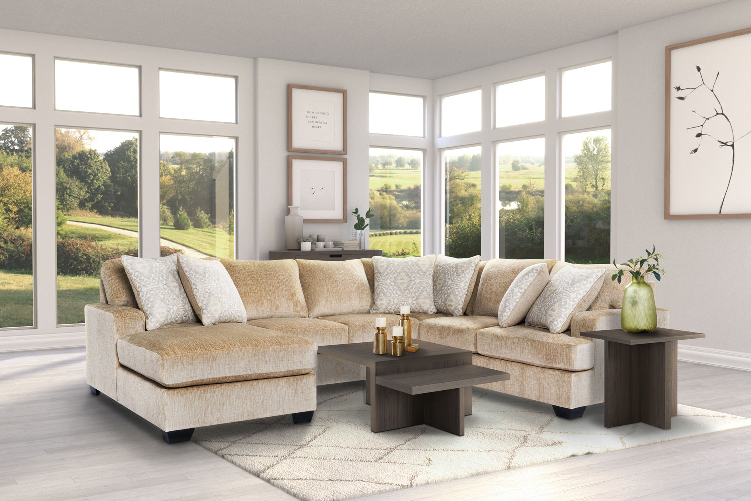 Alabaster 5-piece Sectional Sofa Set