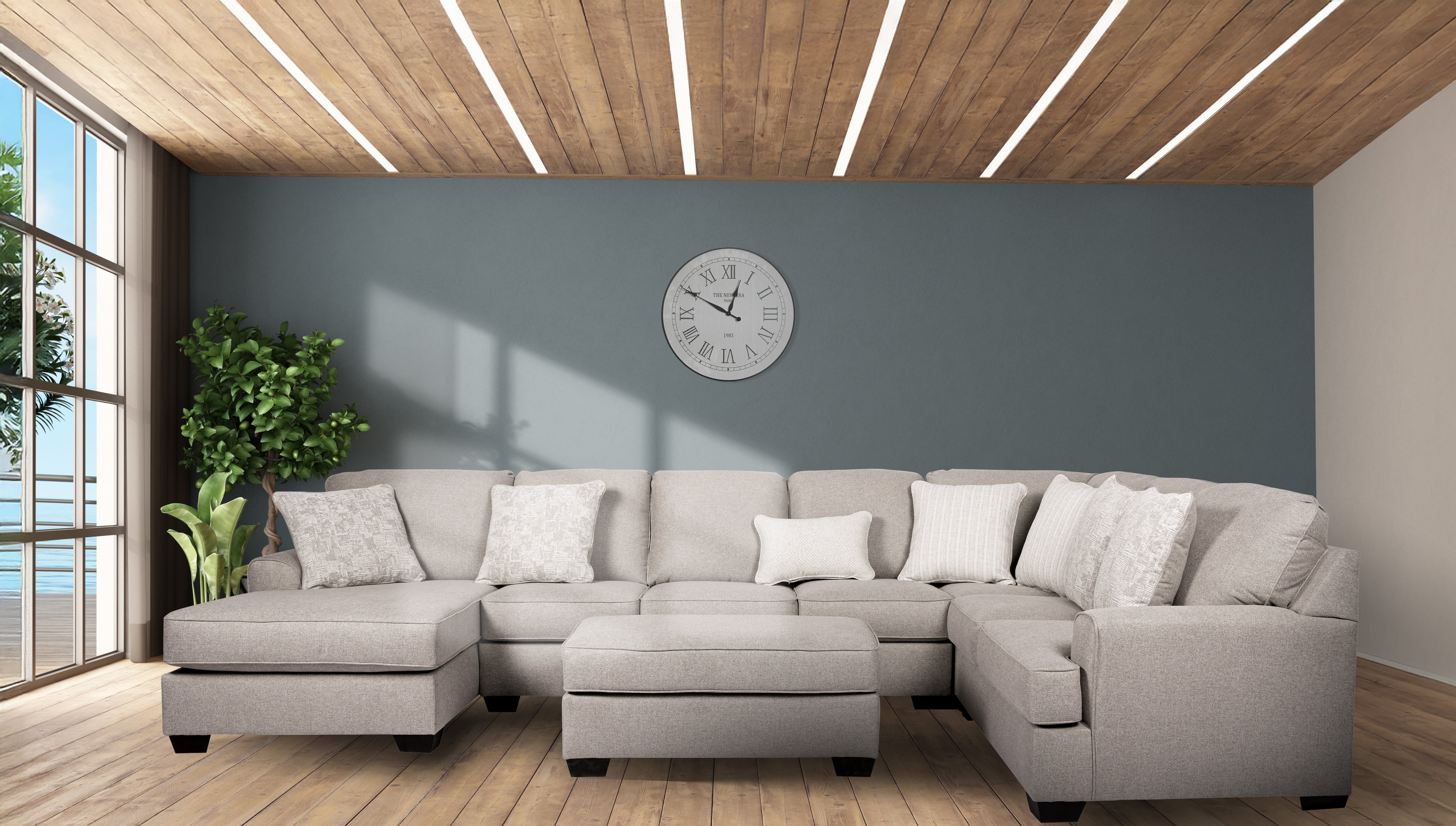 King Cushion 5-piece Sectional Sofa Set