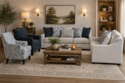Back spin Sofa (3+2) + 2 Accent Chairs