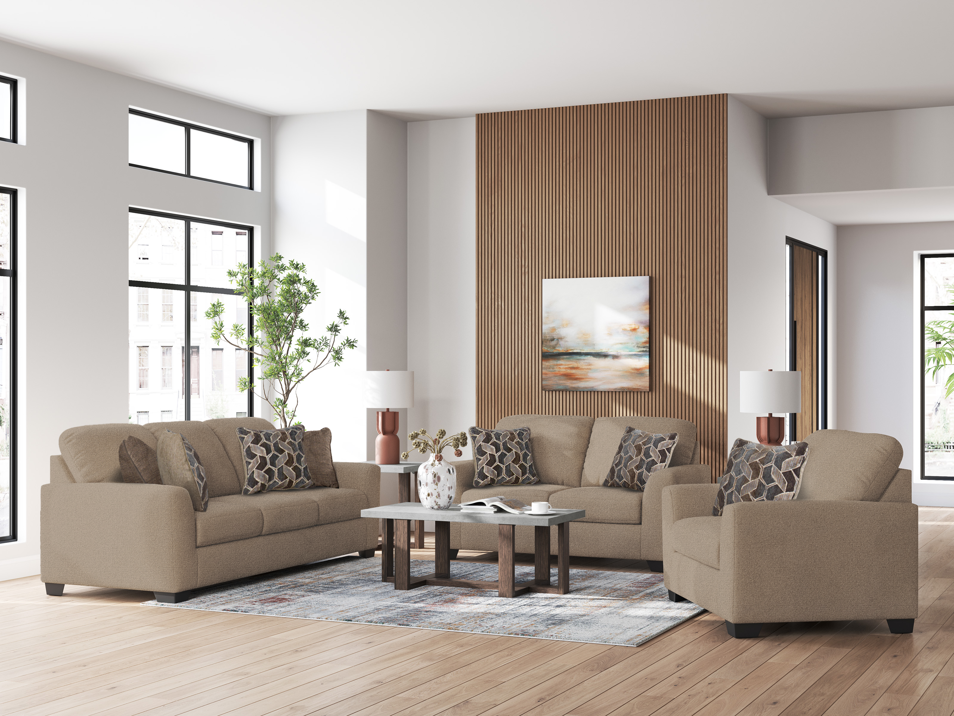 Livra Sofa Set (3+2+1) +Ottoman