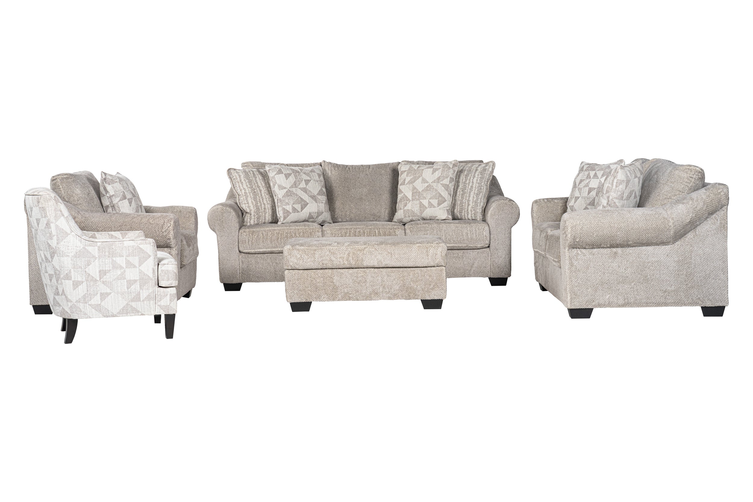 Belread Sofa Set (3+2+1) +Ottoman + Accent chair