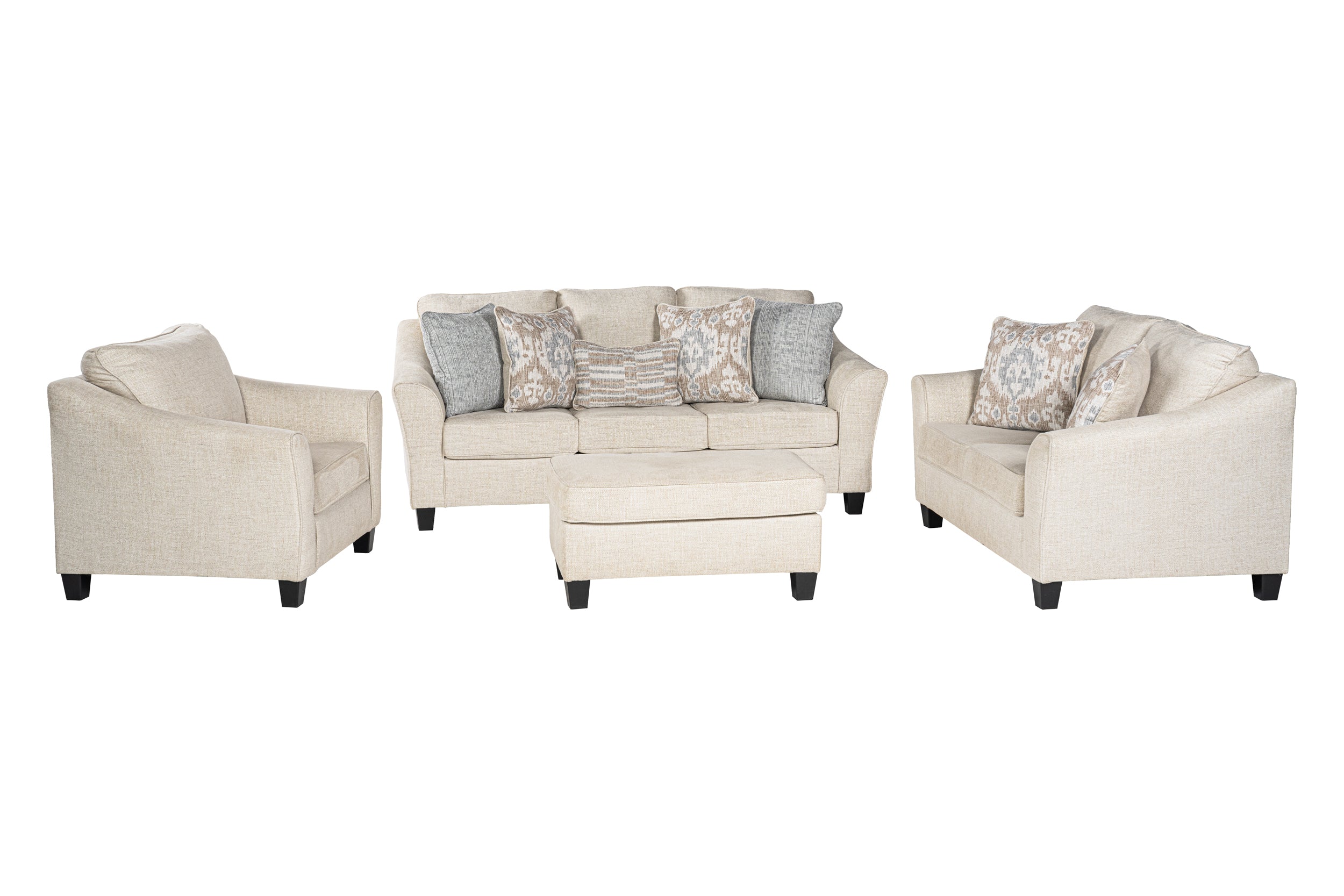 Elkmoor Sofa Set (3+2+1) + Ottoman