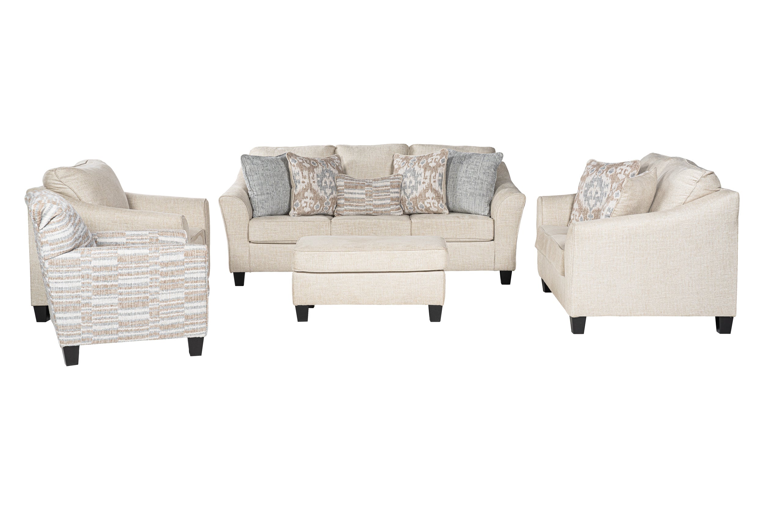 Elkmoor Sofa Set (3+2+1) +Ottoman+Accent chair