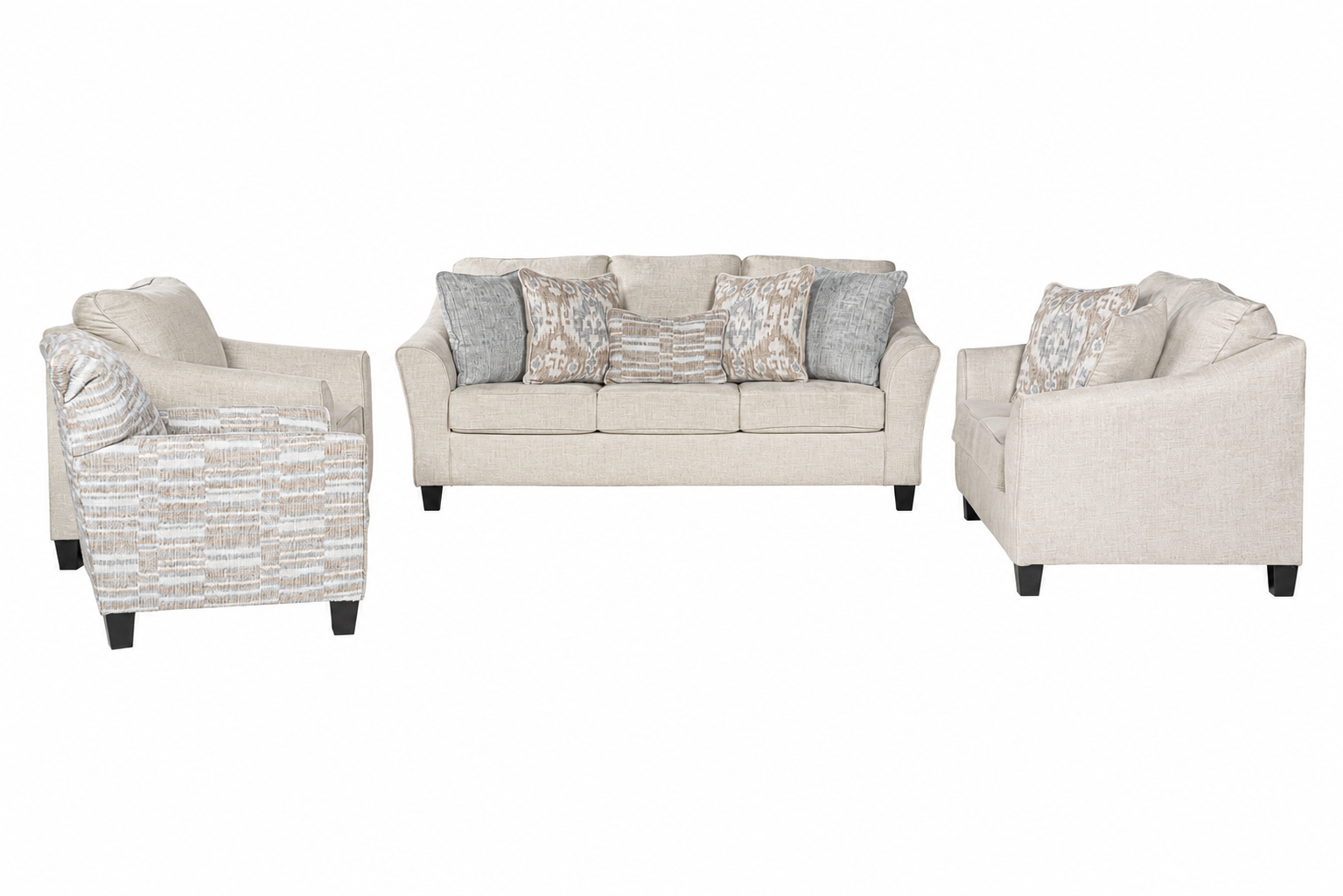 Elkmoor Sofa Set (3+2+1) + Accent Chair