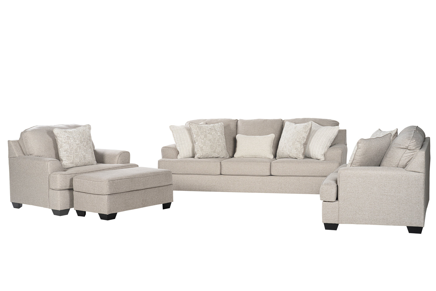 Velvet Beast Sofa Set (3+2+1+ottoman)