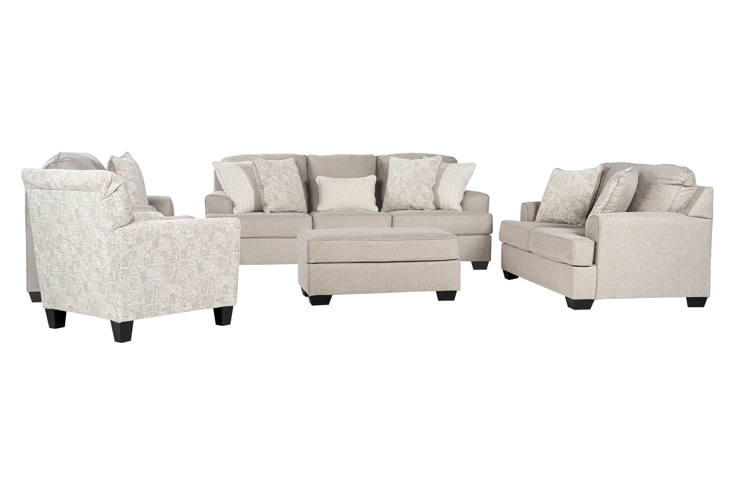Velvet Beast Sofa Set (3+2+1+ottoman+Accent chair)