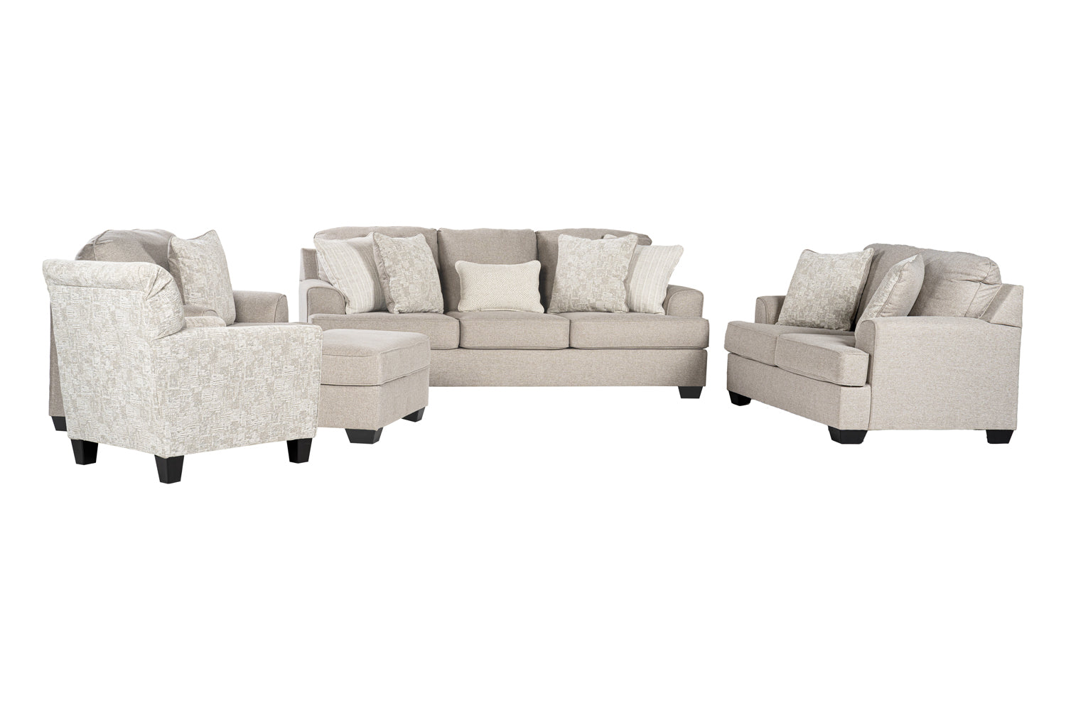 Velvet Beast Sofa Set (3+2+1+ottoman+Accent chair)