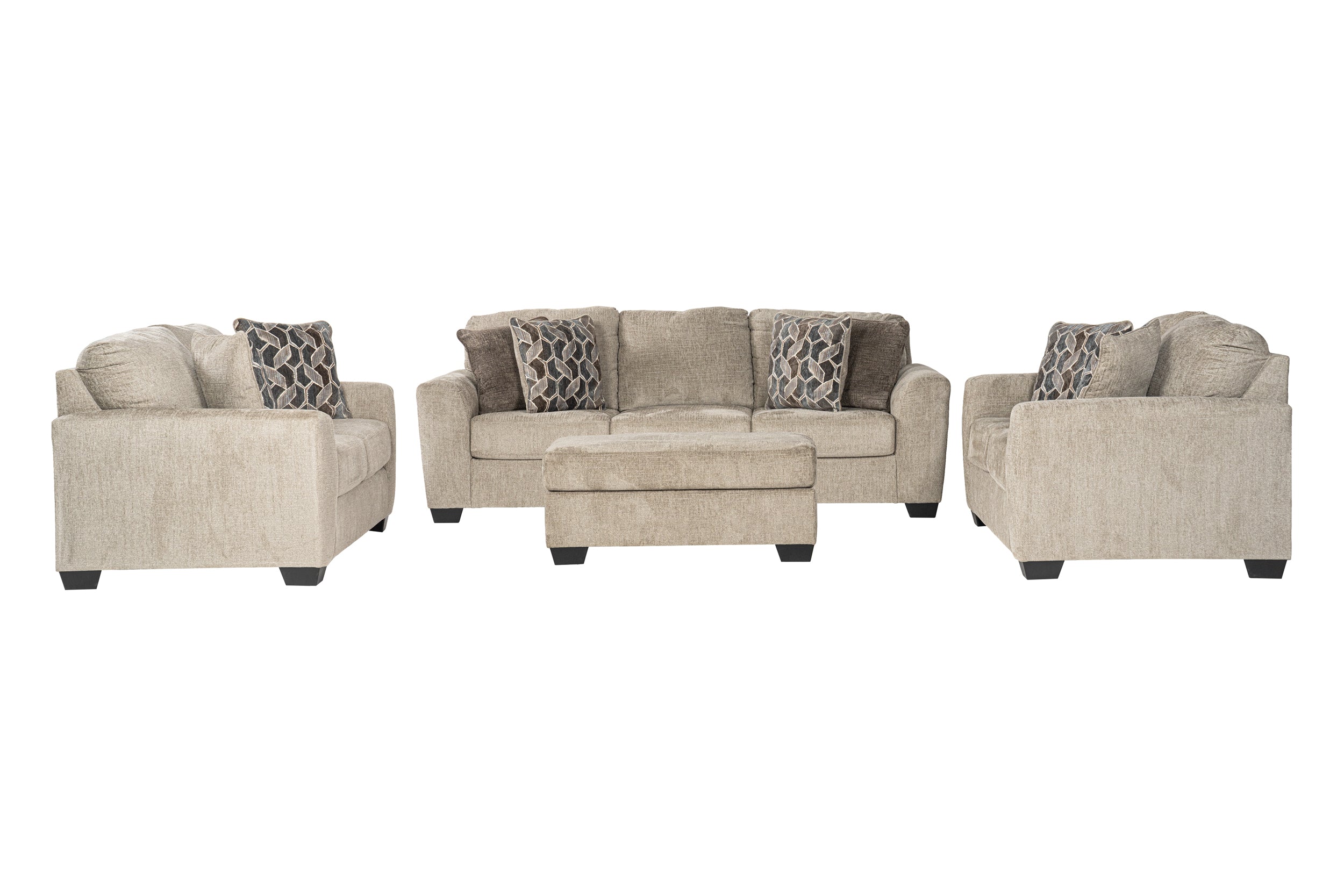 Livra Sofa Set (3+2+2) + Ottoman