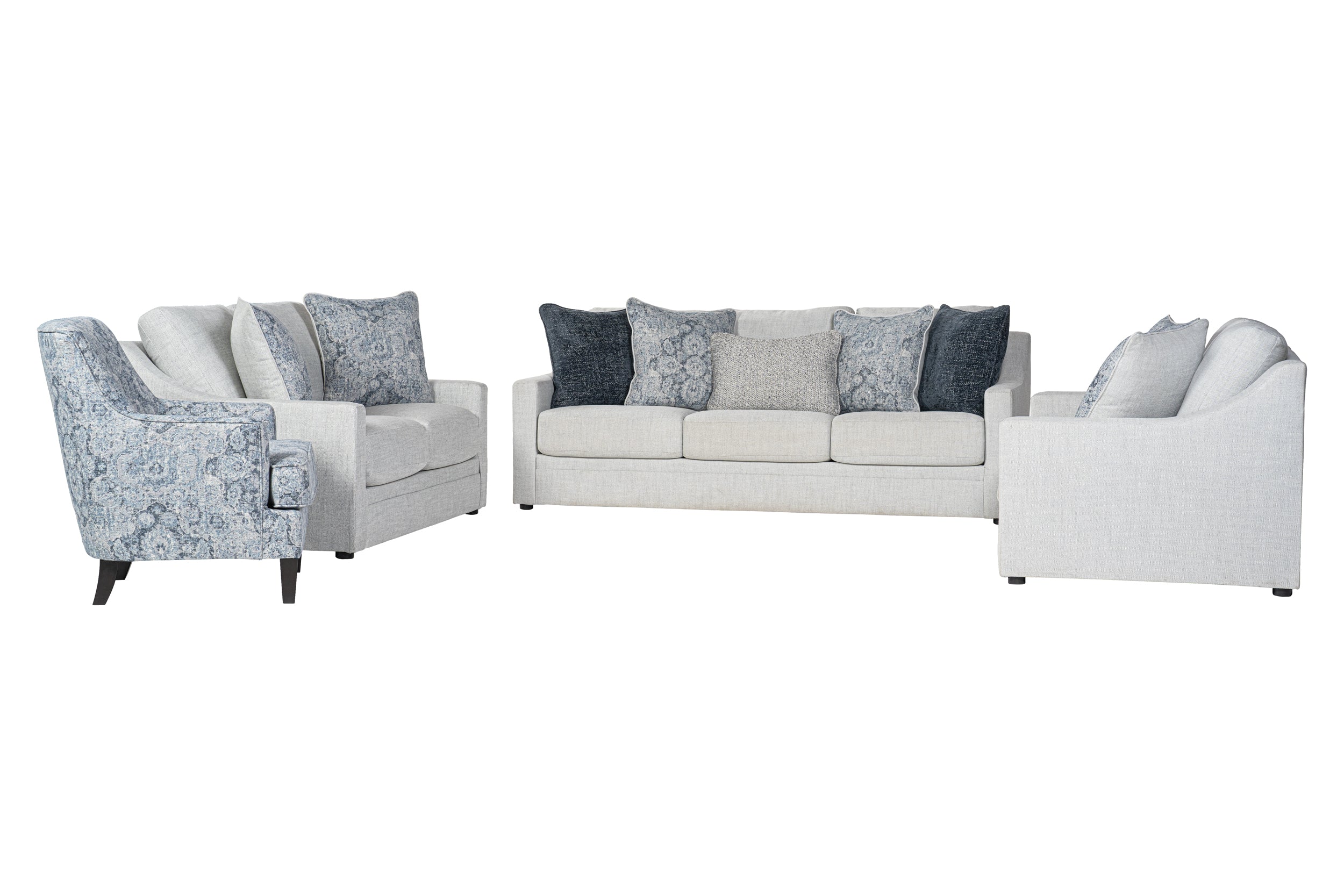 Back spin Sofa Set (3+2+2) + Accent chair