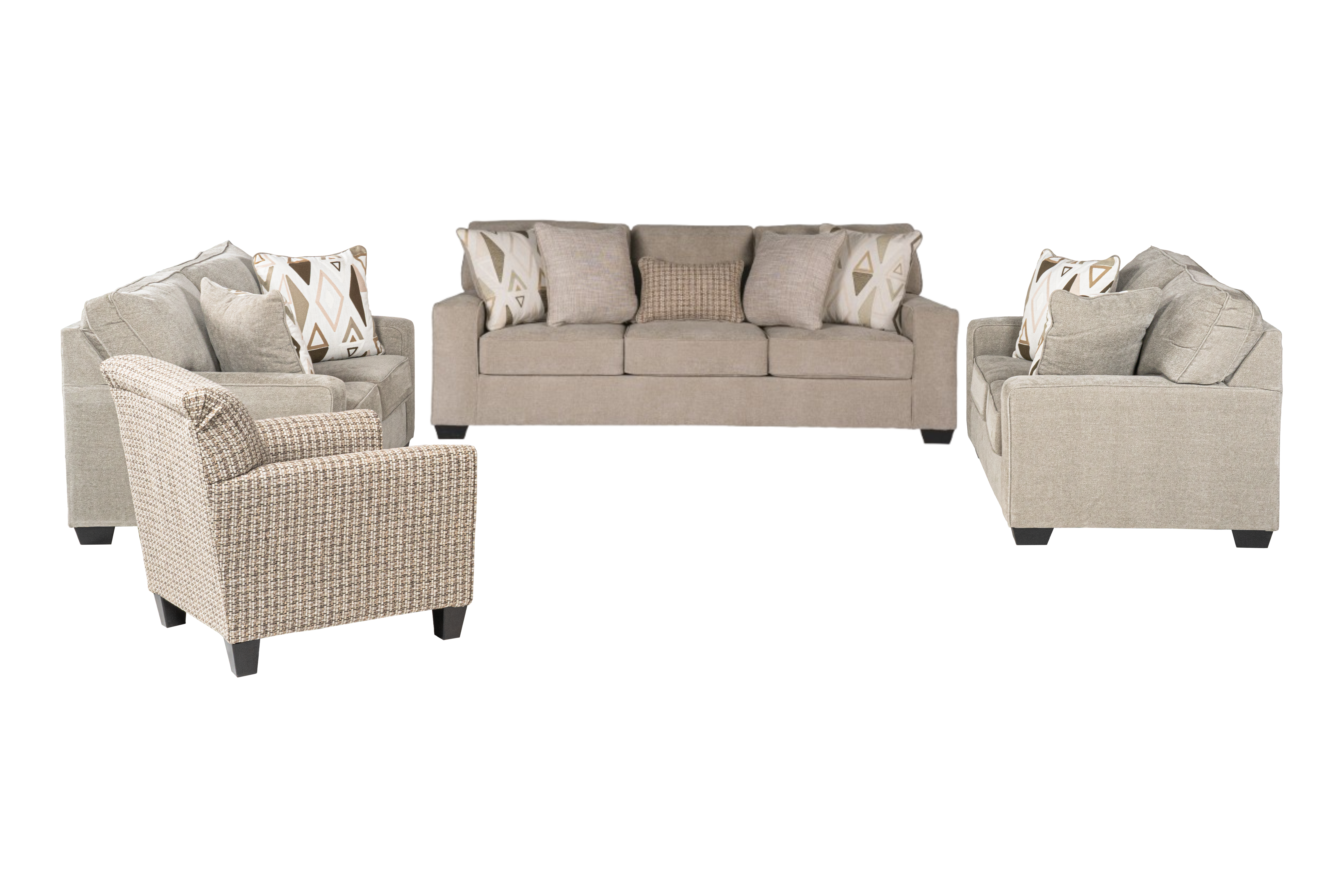 Nevara Sofa (3+2+2) + Accent Chair