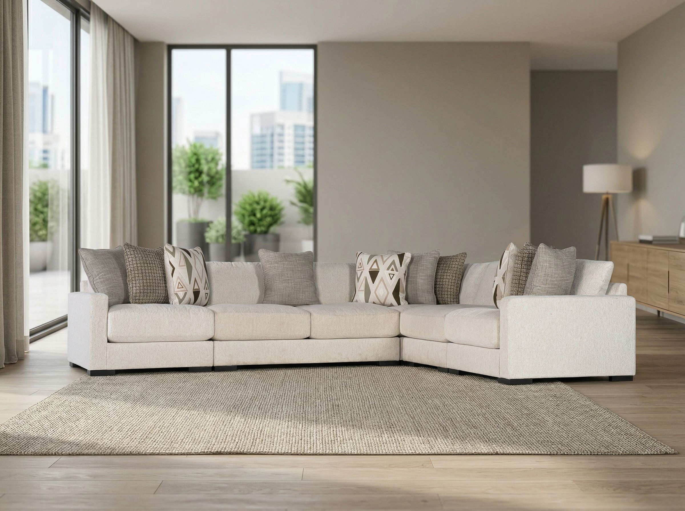 Brivelle 4-piece Sectional Sofa Set