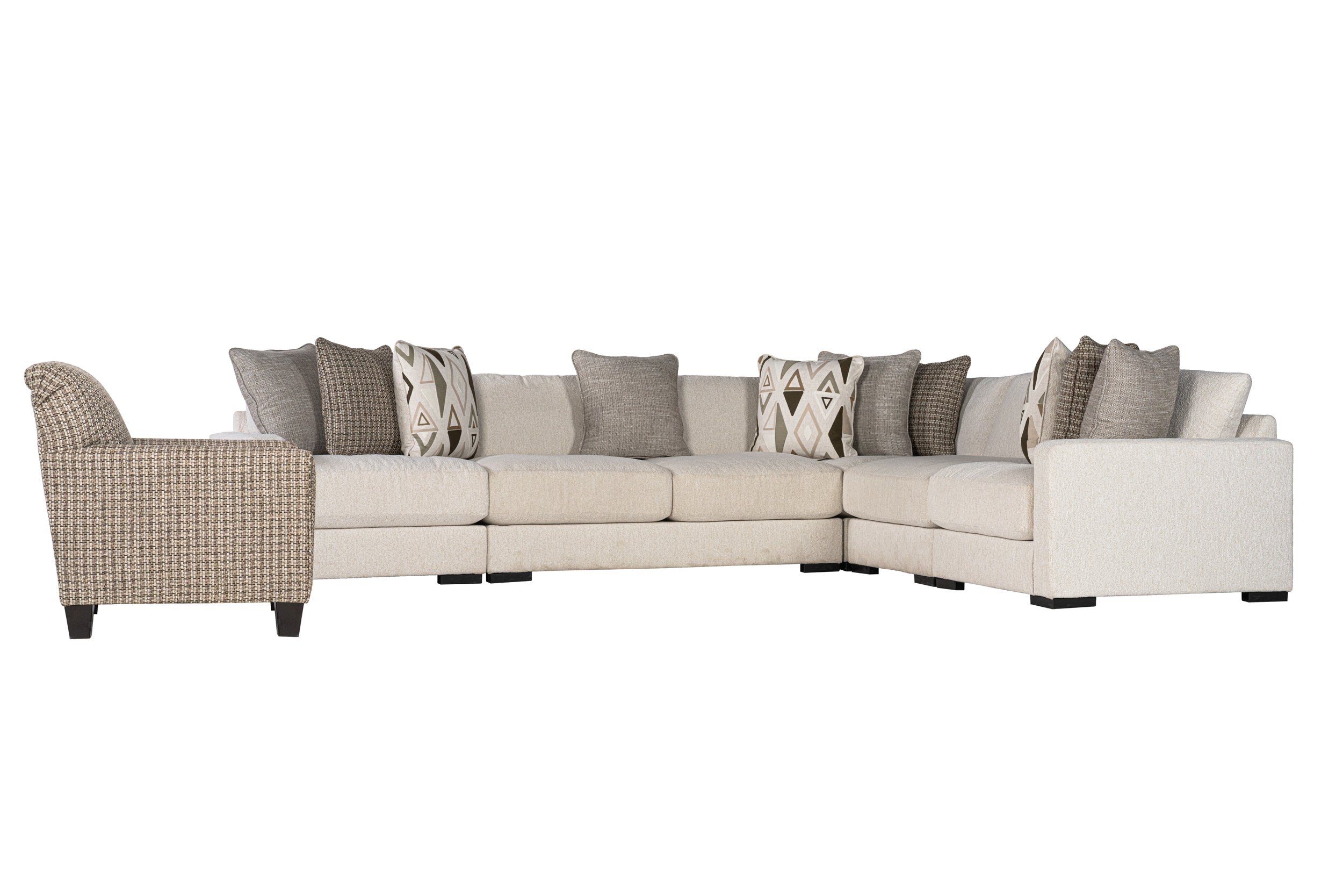 Brivelle 5-piece Sectional Sofa Set + Accent Chair