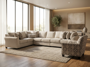 Seraphine 4-piece Sectional Sofa Set + Accent Chair