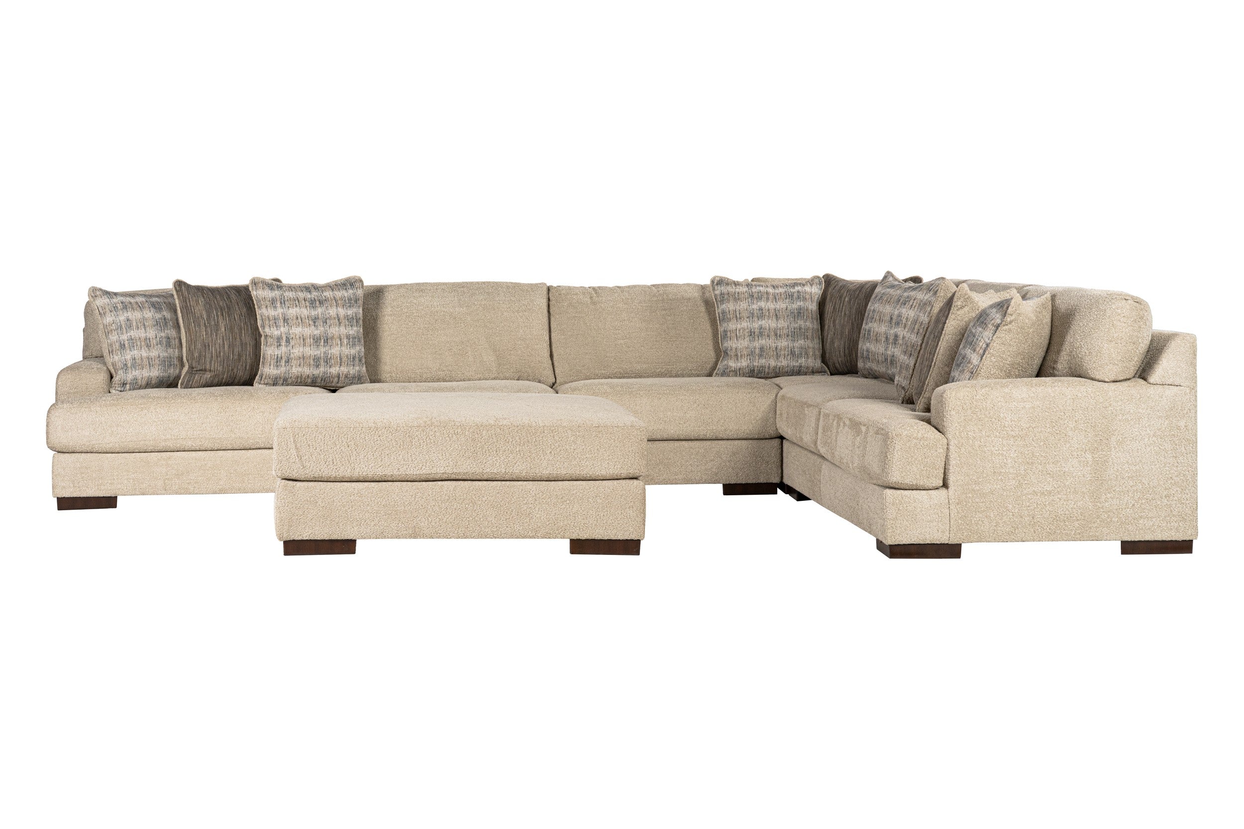 Zyraen 4-piece Sectional Sofa Set + Ottoman