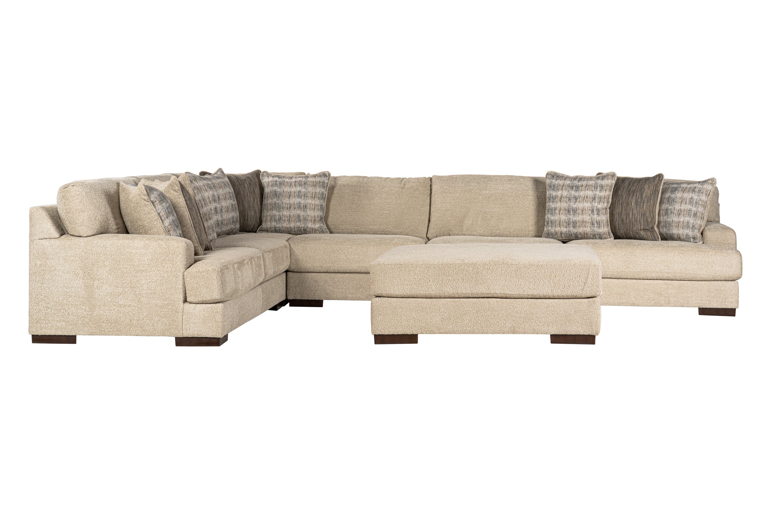 Zyraen 4-piece Sectional Sofa Set + Ottoman