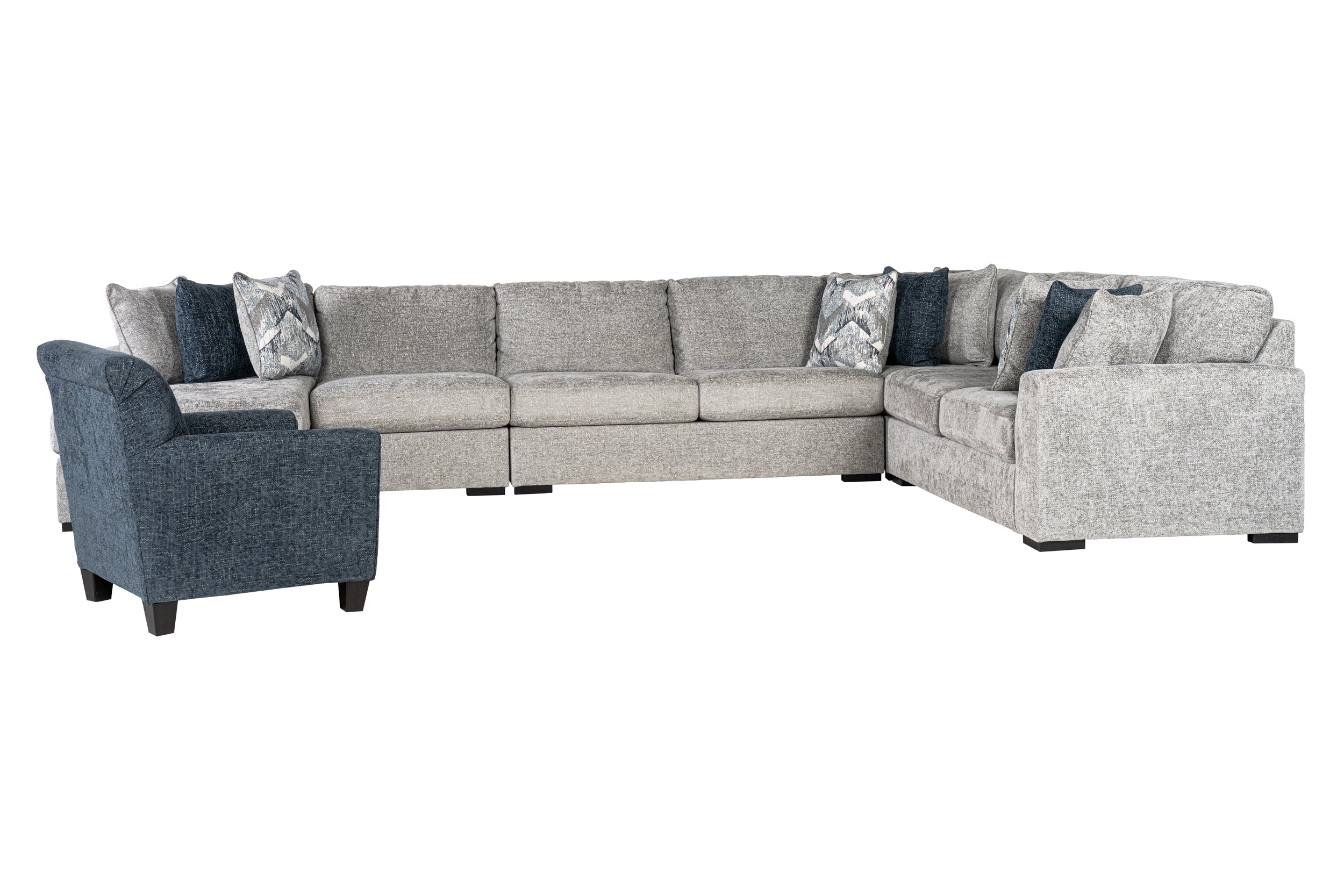 Juliette 5-piece Sectional Sofa Set + Accent Chair
