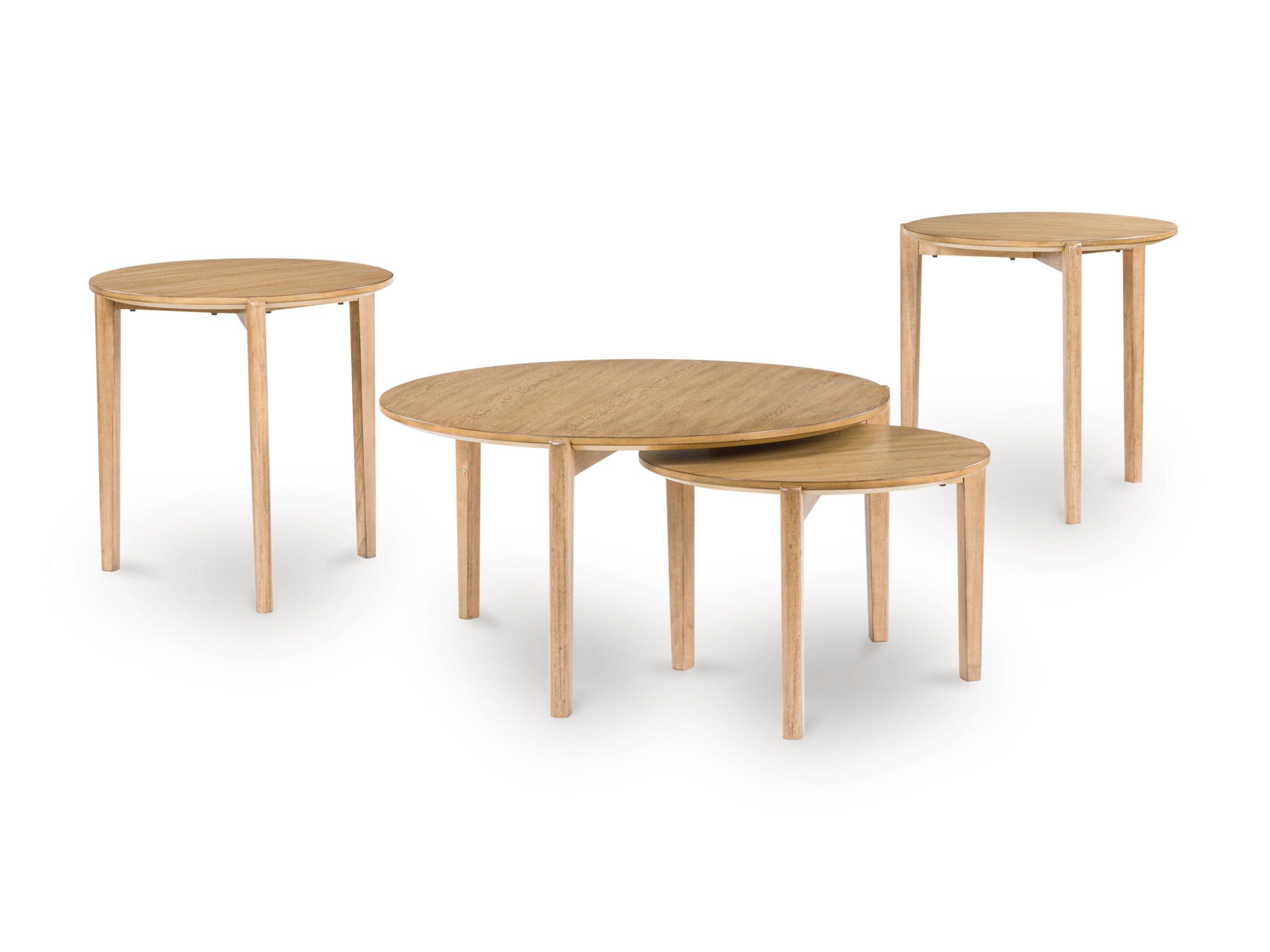 Naborlee Coffee table set (Nesting Cocktail table + 2 end tables)