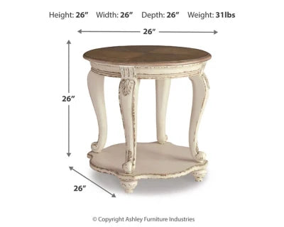 Realyn Coffee Table + 2 end table