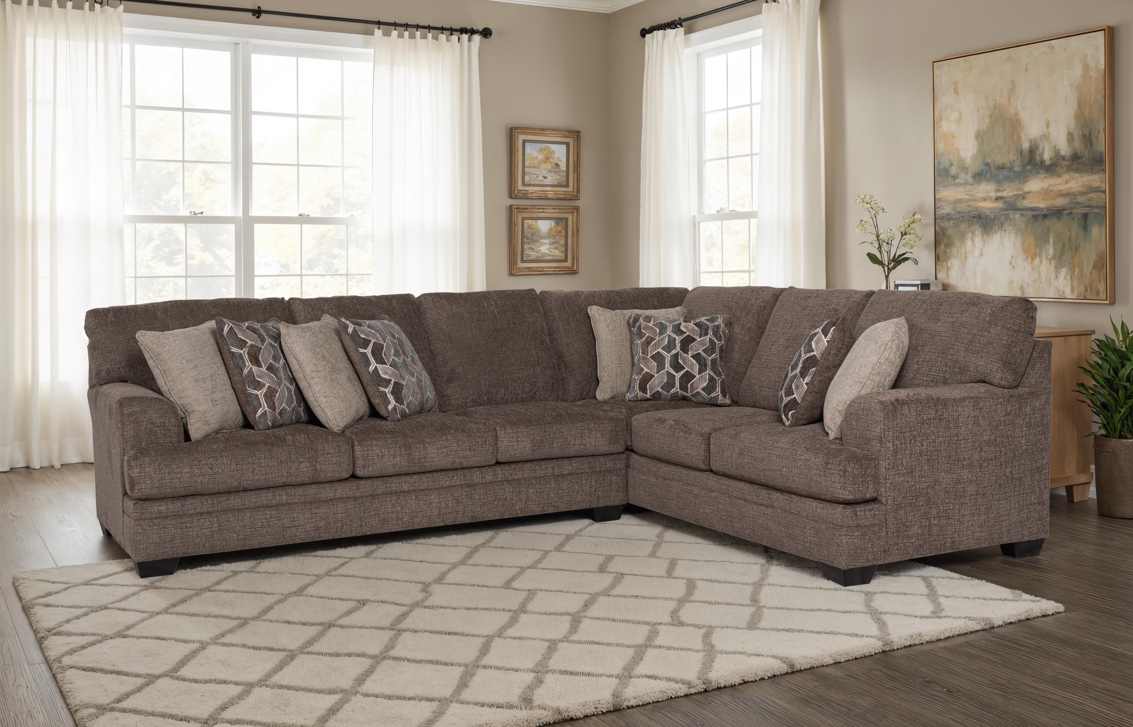 Avellin 6-Seater Sectional Sofa Set