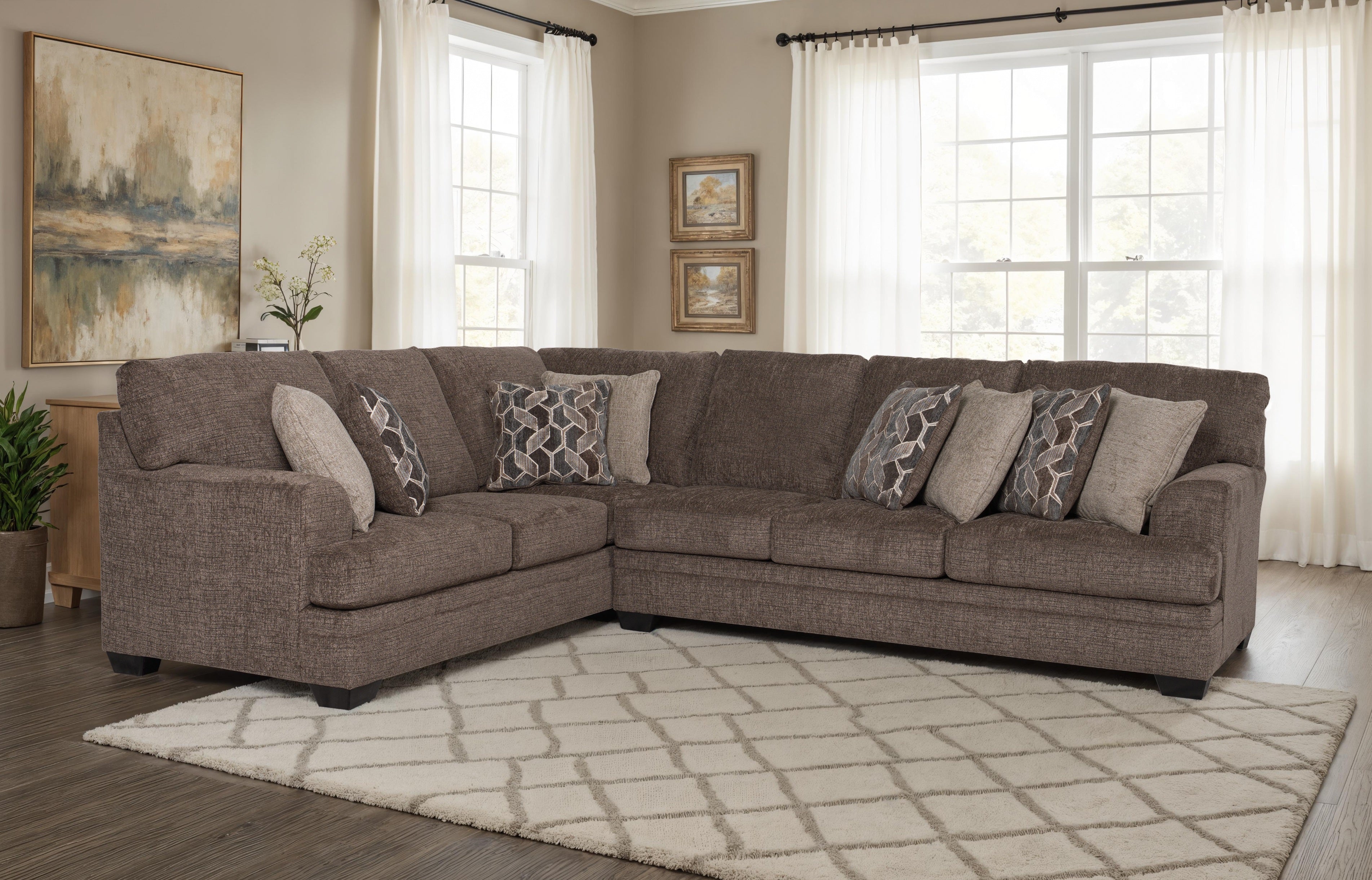 Avellin 6-Seater Sectional Sofa Set