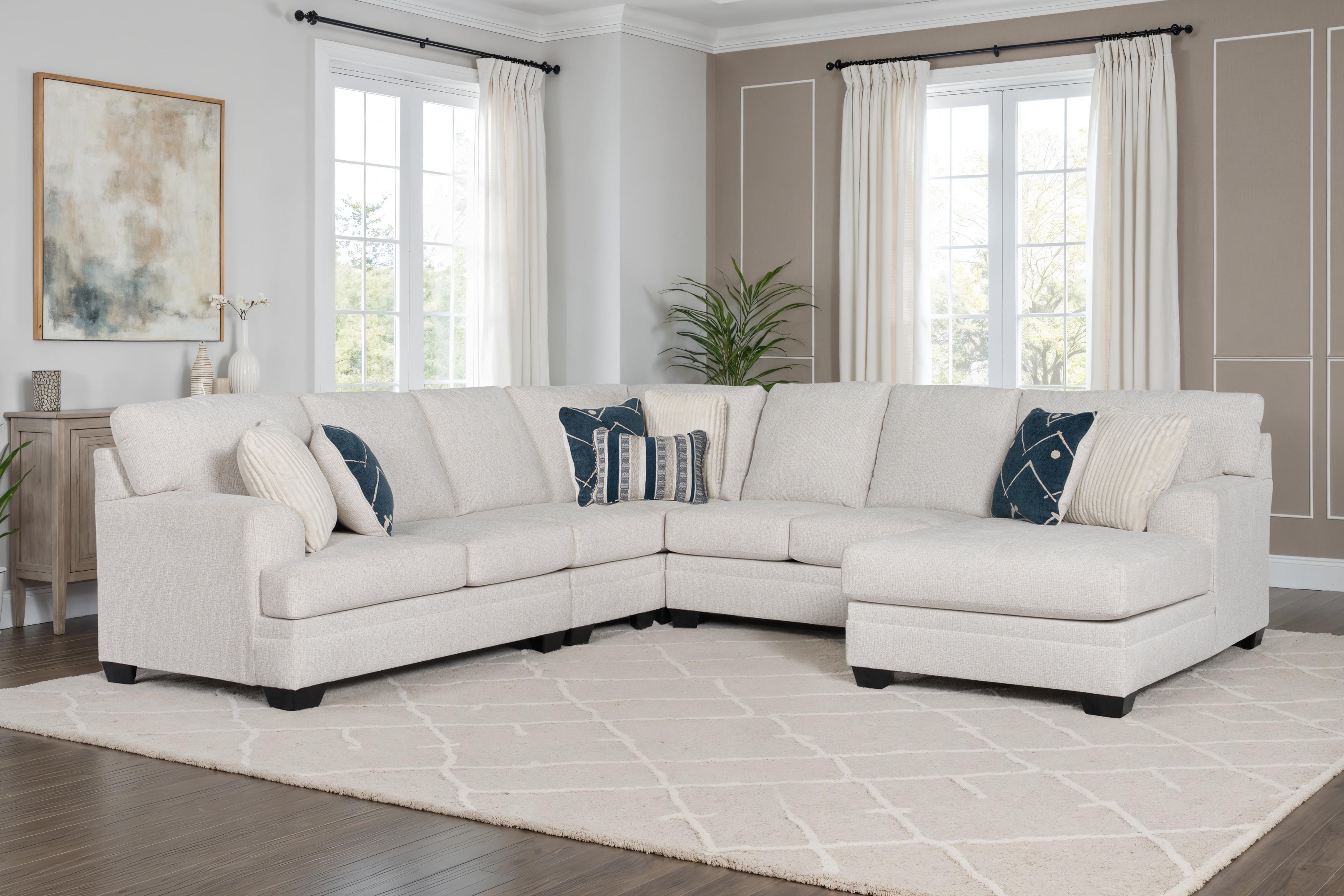 Cosy Corner Sectional Sofa Set 5-Pieces