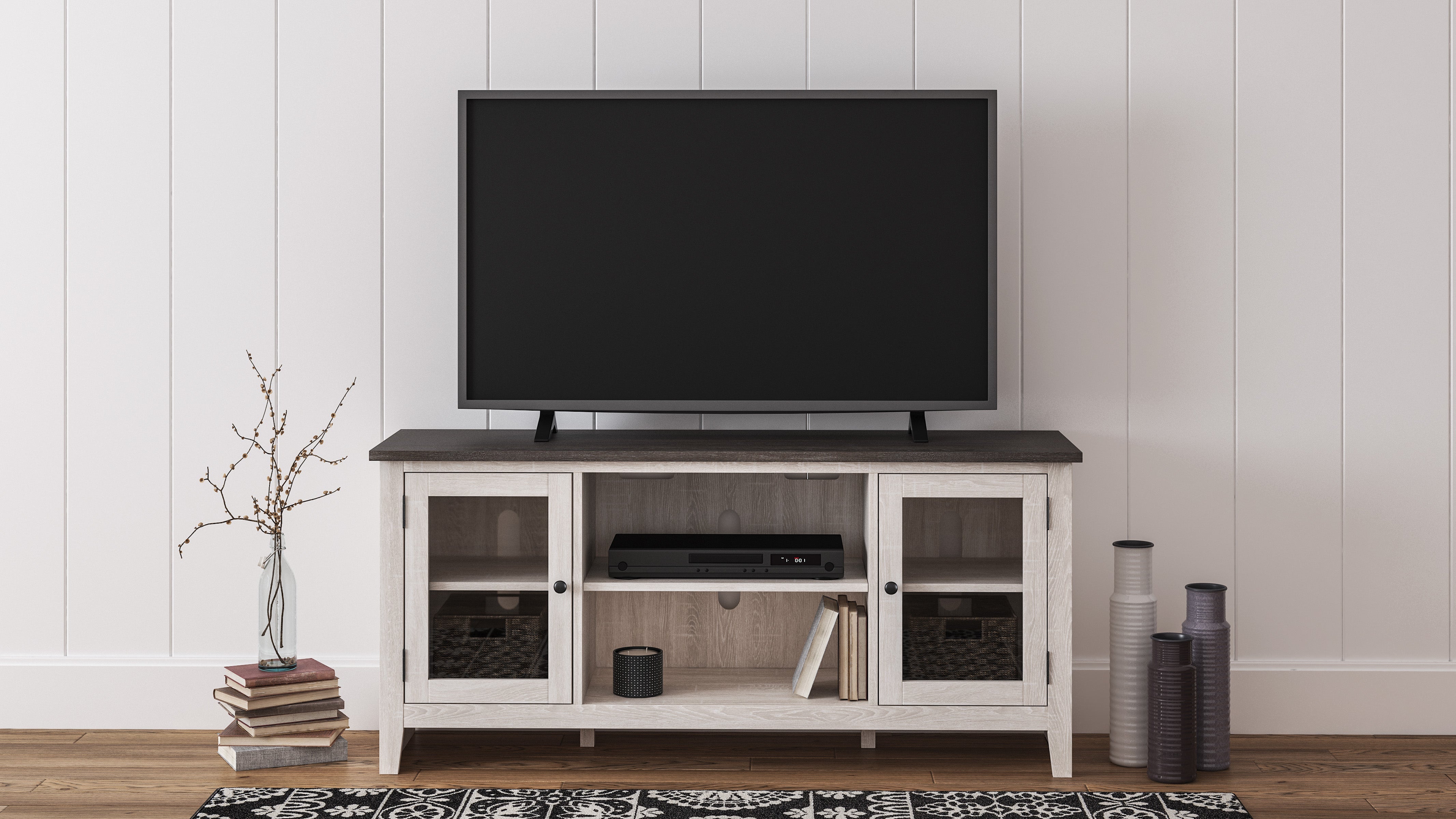 Dorrisnon Tv Stand with Fireplace Option